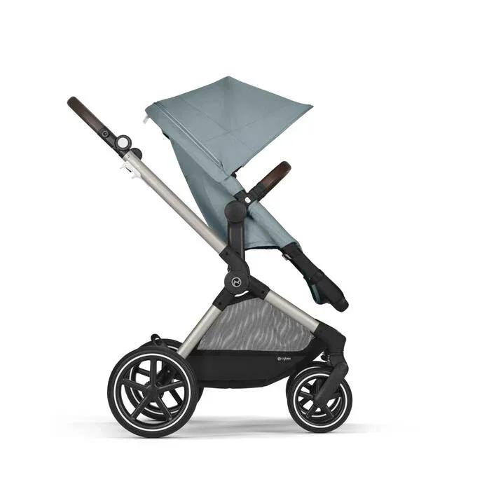 Cybex® Baby Stroller 2in1 Eos™ Lux Stormy Blue (Taupe Frame) - Image 5