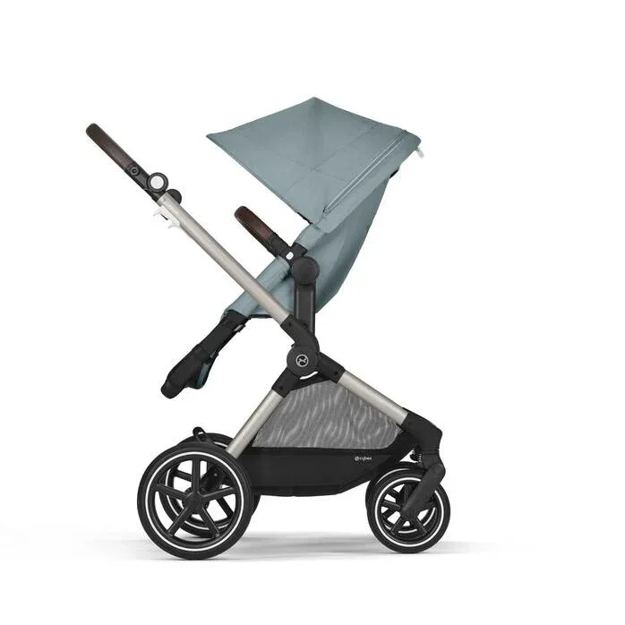 Cybex® Baby Stroller 2in1 Eos™ Lux Stormy Blue (Taupe Frame) - Image 6