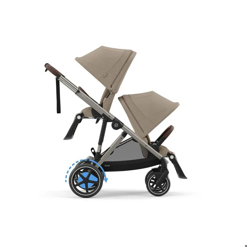 Cybex® Baby Stroller e-Gazelle™ S Almond Beige (Taupe Frame) - Image 10