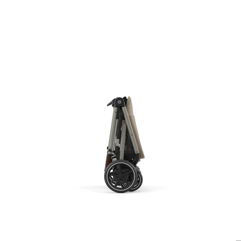 Cybex® Baby Stroller e-Gazelle™ S Almond Beige (Taupe Frame) - Image 11