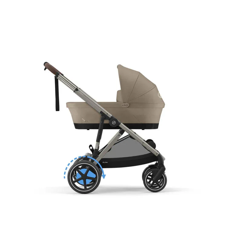 Cybex® Baby Stroller e-Gazelle™ S Almond Beige (Taupe Frame) - Image 2