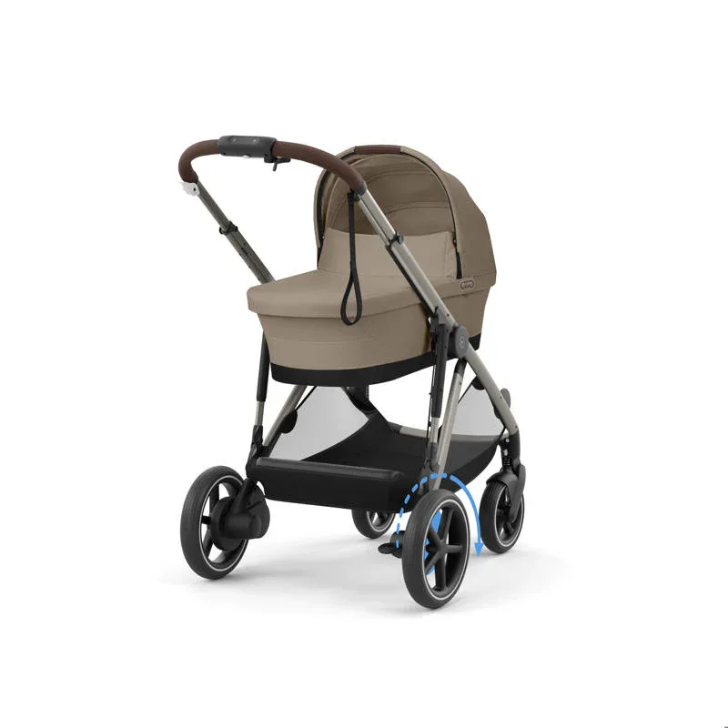 Cybex® Baby Stroller e-Gazelle™ S Almond Beige (Taupe Frame) - Image 7