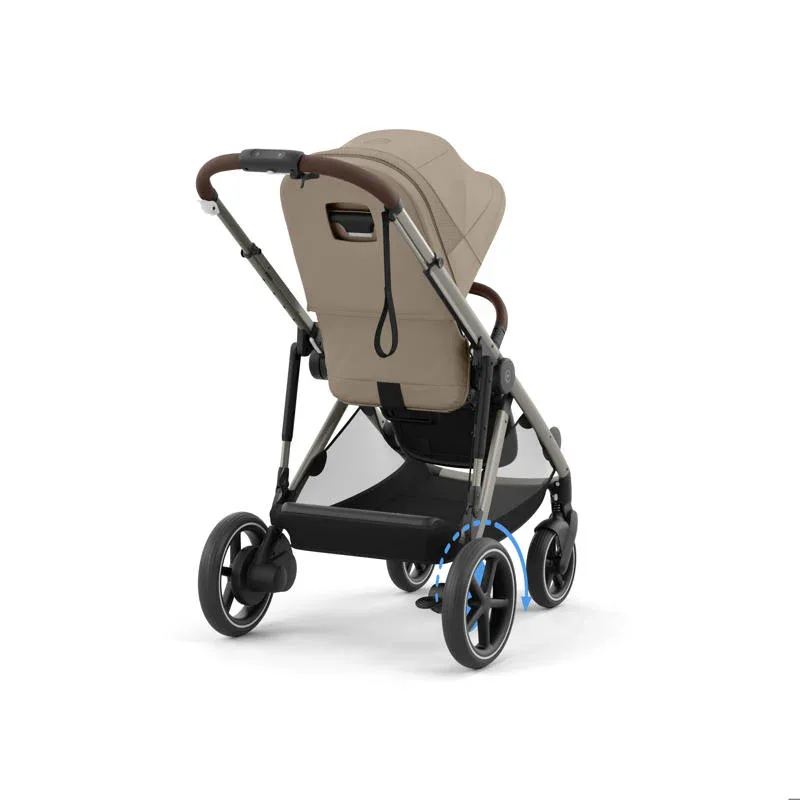 Cybex® Baby Stroller e-Gazelle™ S Almond Beige (Taupe Frame) - Image 8