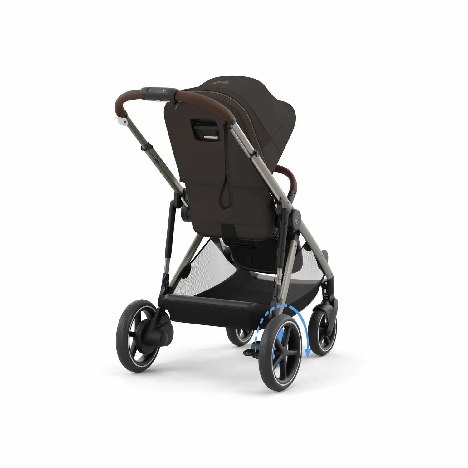 Cybex® Baby Stroller e-Gazelle™ S Chocolate Brown (Taupe Frame) - Image 4