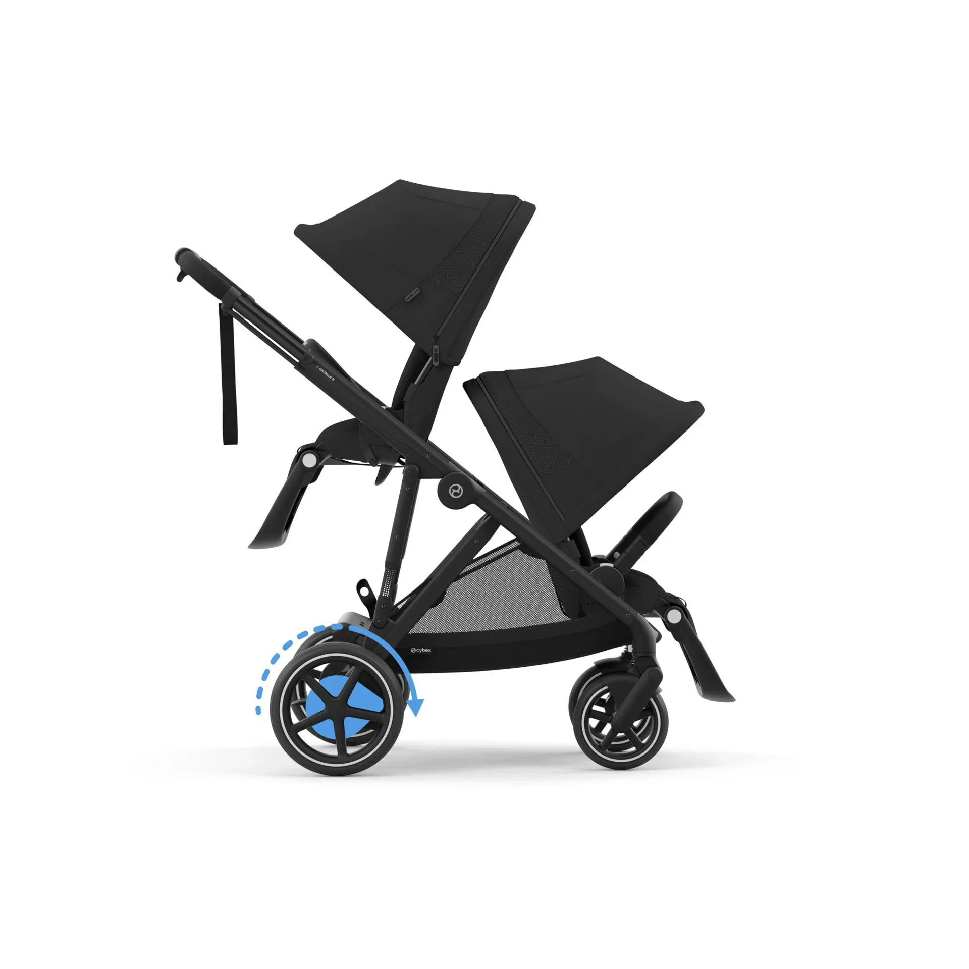 Cybex® Baby Stroller e-Gazelle™ S Moon Black (Black Frame) - Image 5