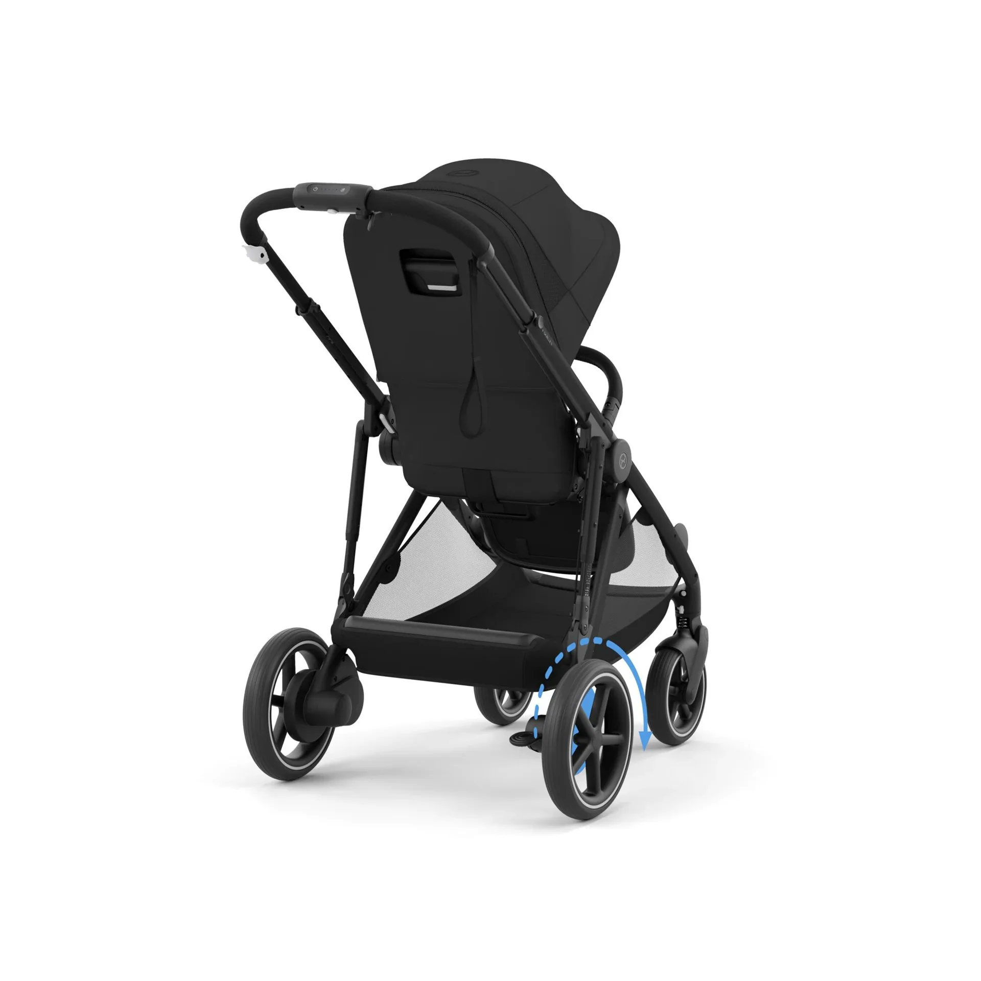 Cybex® Baby Stroller e-Gazelle™ S Moon Black (Black Frame) - Image 9
