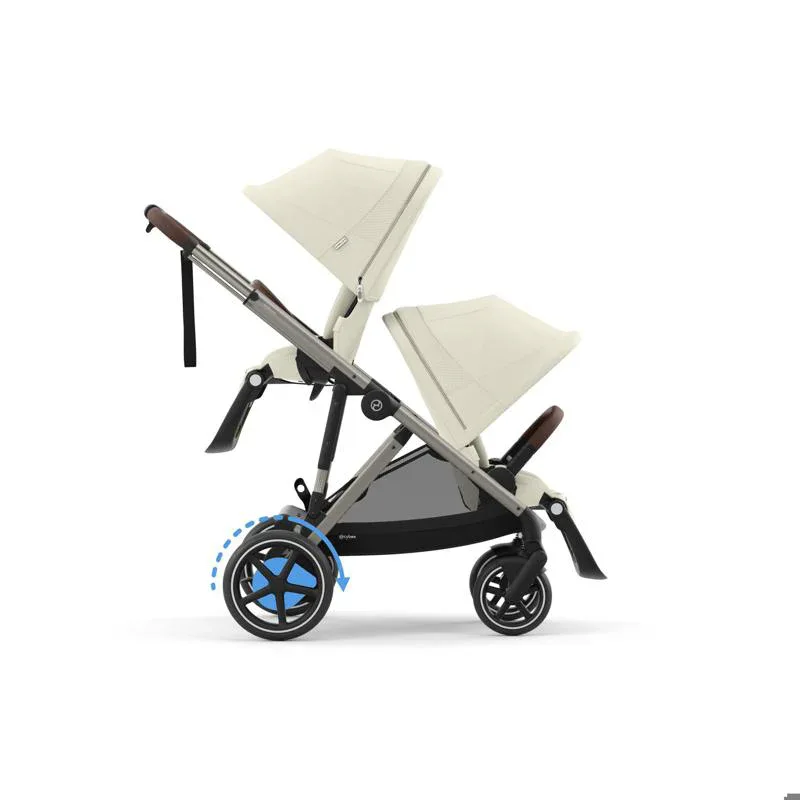 Cybex® Baby Stroller e-Gazelle™ S Seashell Beige (Taupe Frame) - Image 11