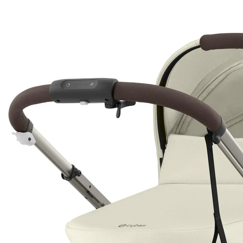 Cybex® Baby Stroller e-Gazelle™ S Seashell Beige (Taupe Frame) - Image 6