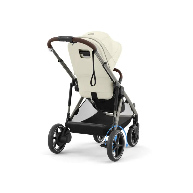Cybex® Baby Stroller e-Gazelle™ S Seashell Beige (Taupe Frame) - Image 8