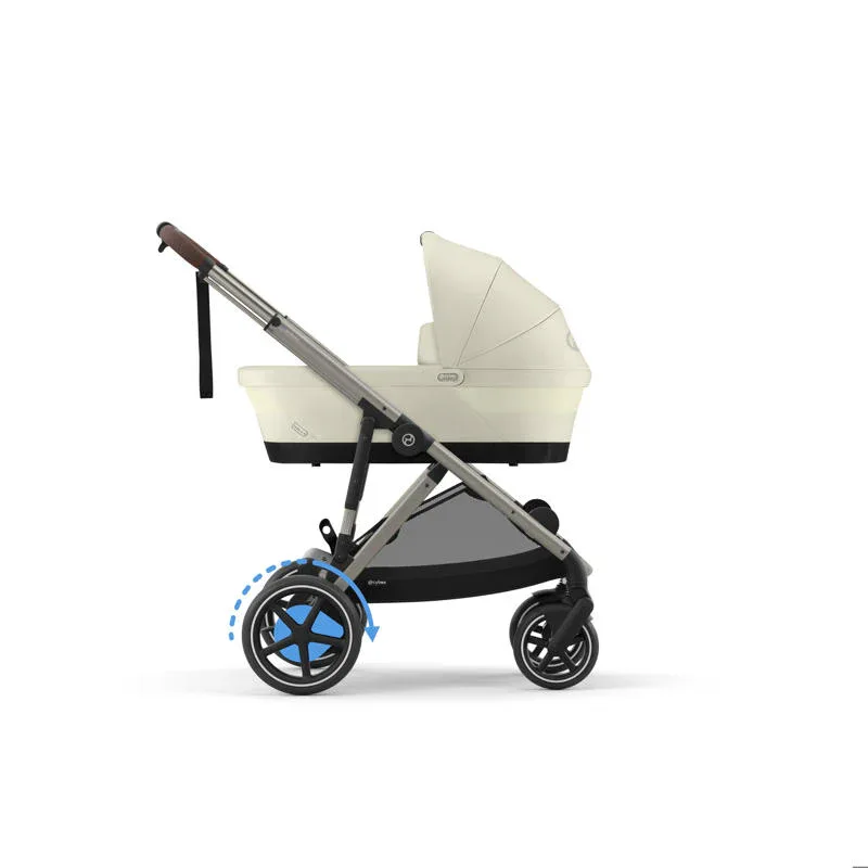 Cybex® Baby Stroller e-Gazelle™ S Seashell Beige (Taupe Frame) - Image 9