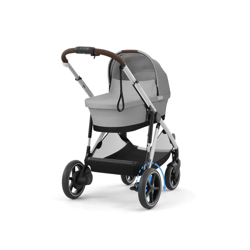 Cybex® Baby Stroller e-Gazelle™ S Stone Grey (Silver Frame) - Image 2