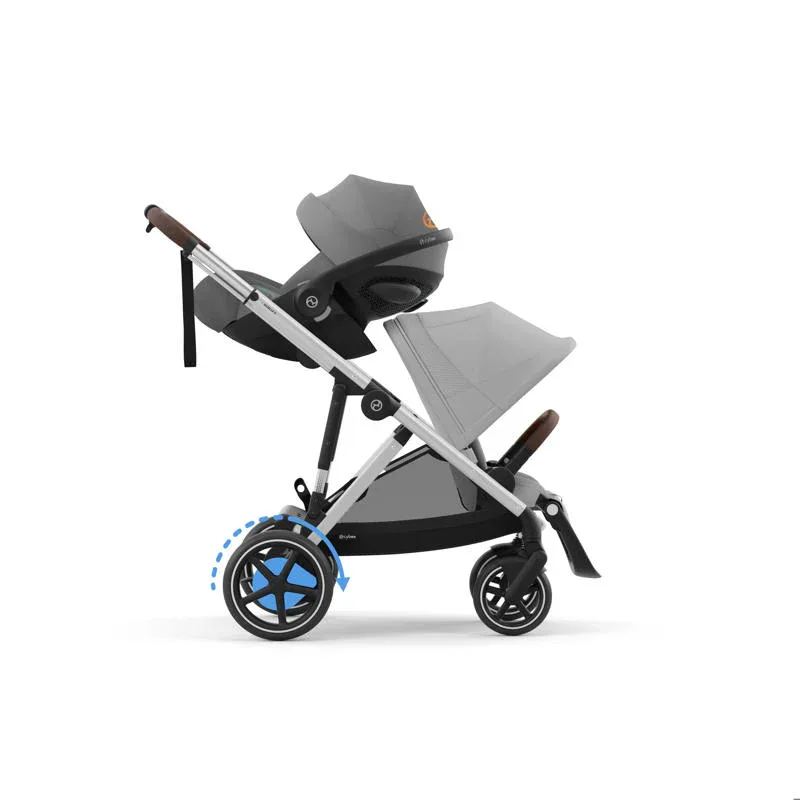 Cybex® Baby Stroller e-Gazelle™ S Stone Grey (Silver Frame) - Image 4