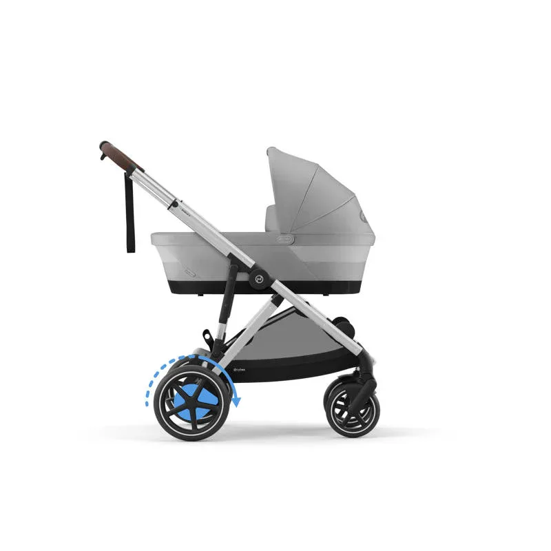 Cybex® Baby Stroller e-Gazelle™ S Stone Grey (Silver Frame) - Image 6