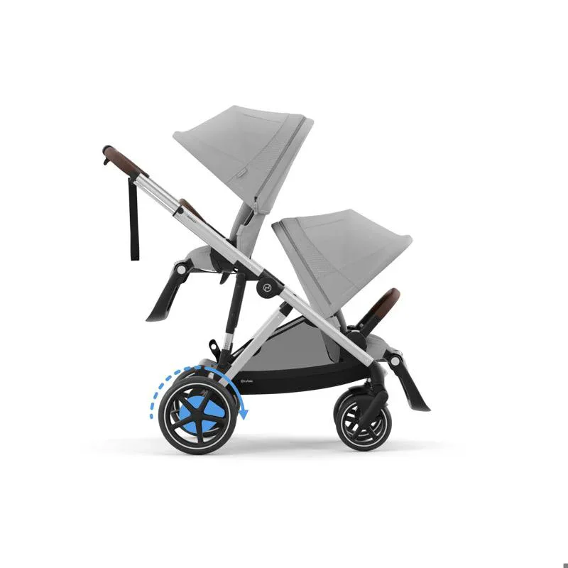 Cybex® Baby Stroller e-Gazelle™ S Stone Grey (Silver Frame) - Image 9