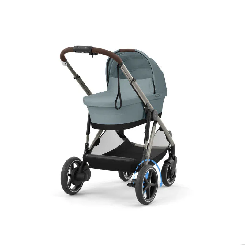 Cybex® Baby Stroller e-Gazelle™ S Stormy Blue (Taupe Frame) - Image 2