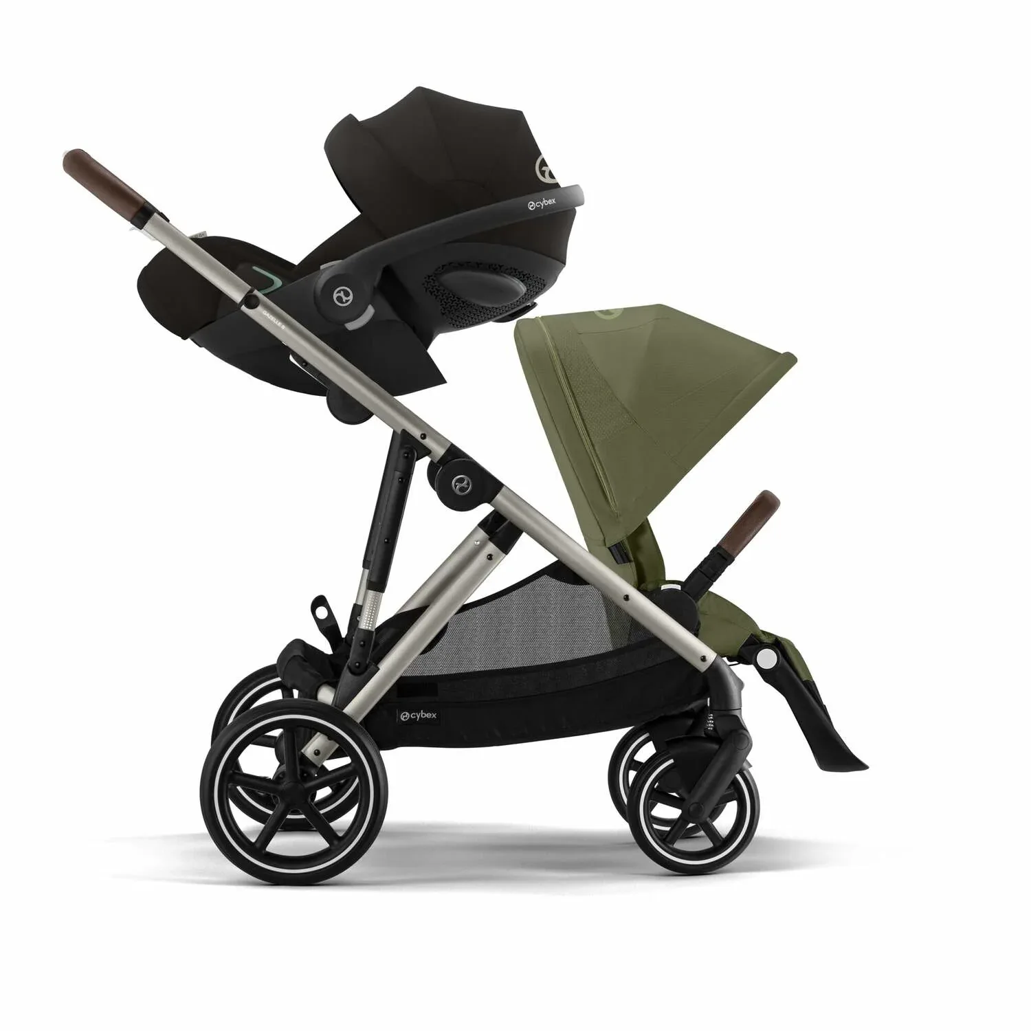 Cybex® Baby Stroller Gazelle™ S Moss Green (Taupe Frame) - Image 6