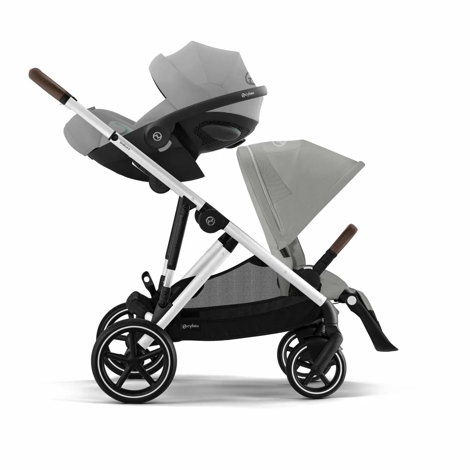 Cybex® Baby Stroller Gazelle™ S Stone Grey (Silver Frame) - Image 7