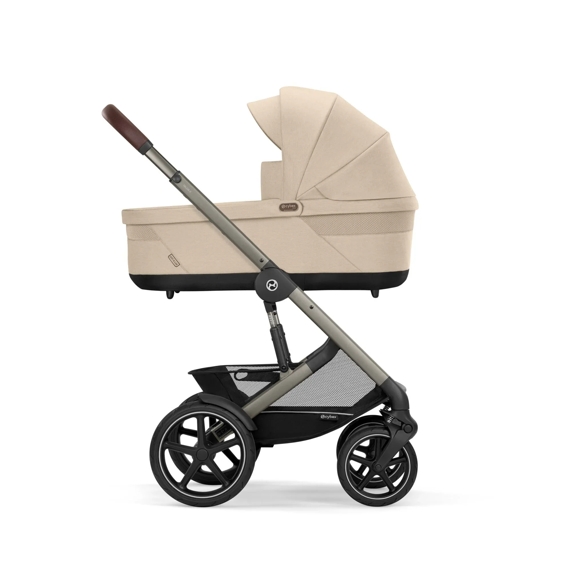 Cybex® Baby stroller Talos S LUX (0-22 kg) Almond Beige (Taupe Frame) - Image 2
