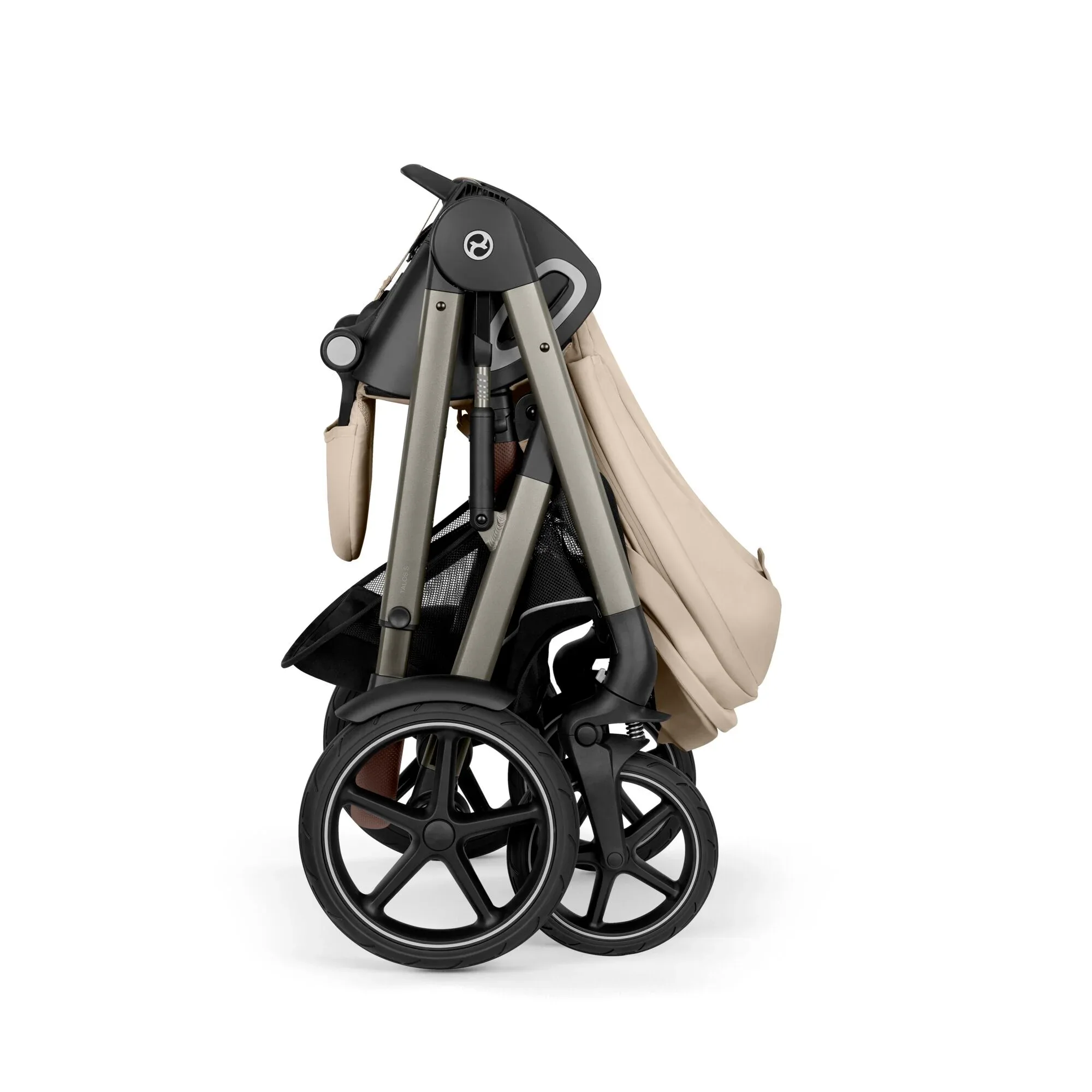 Cybex® Baby stroller Talos S LUX (0-22 kg) Almond Beige (Taupe Frame) - Image 6