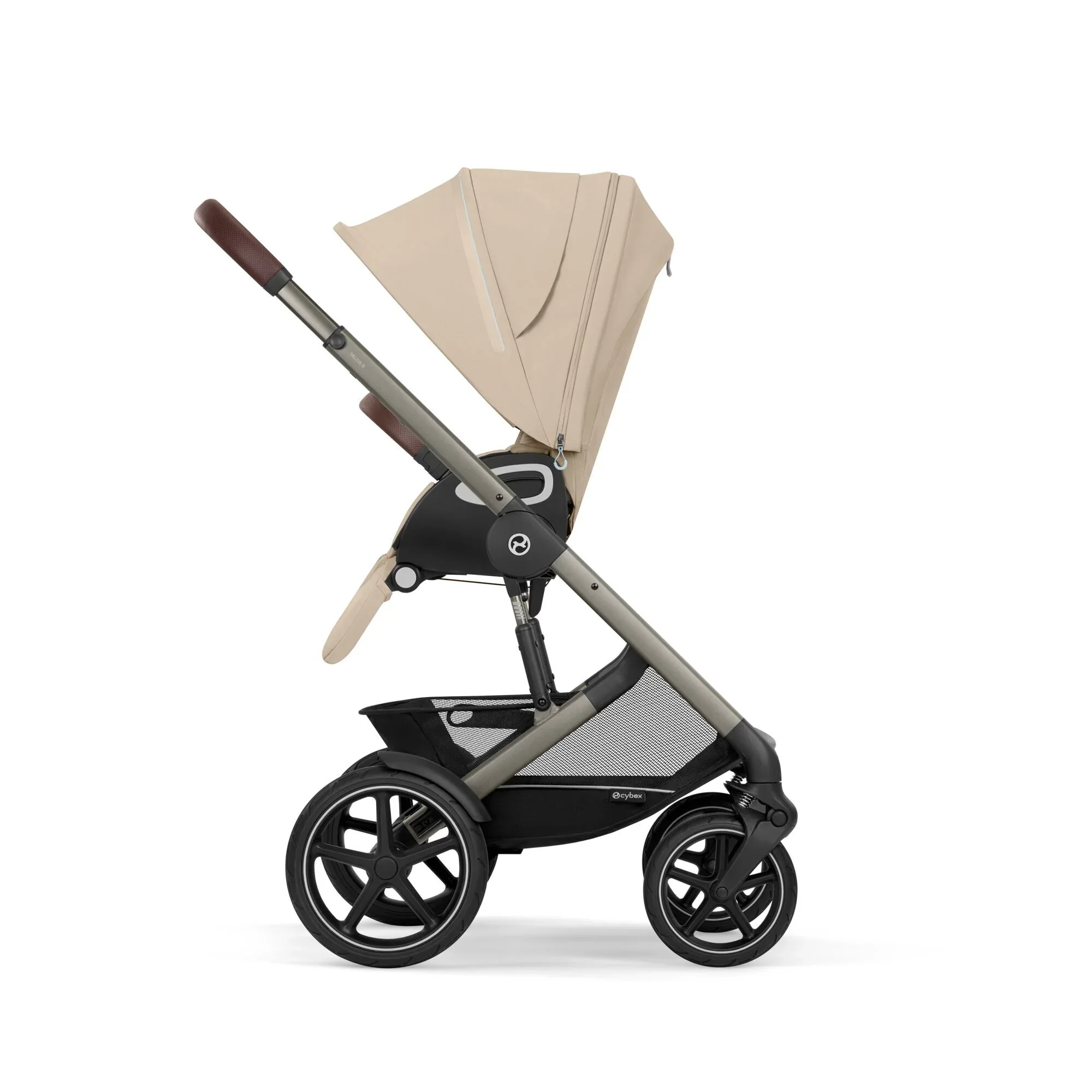 Cybex® Baby stroller Talos S LUX (0-22 kg) Almond Beige (Taupe Frame) - Image 7