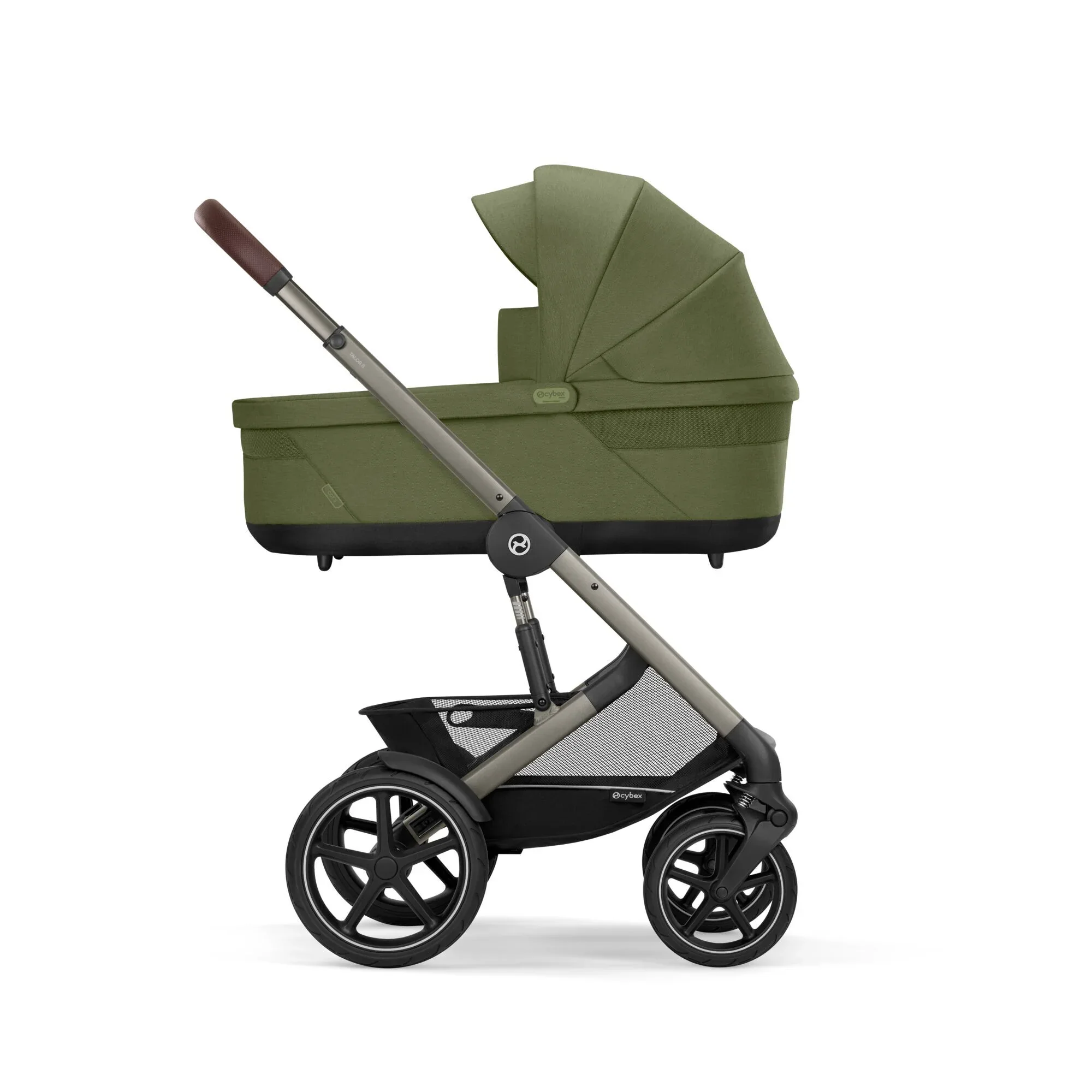 Cybex® Baby stroller Talos S LUX (0-22 kg) Moss Green (Taupe Frame) - Image 2