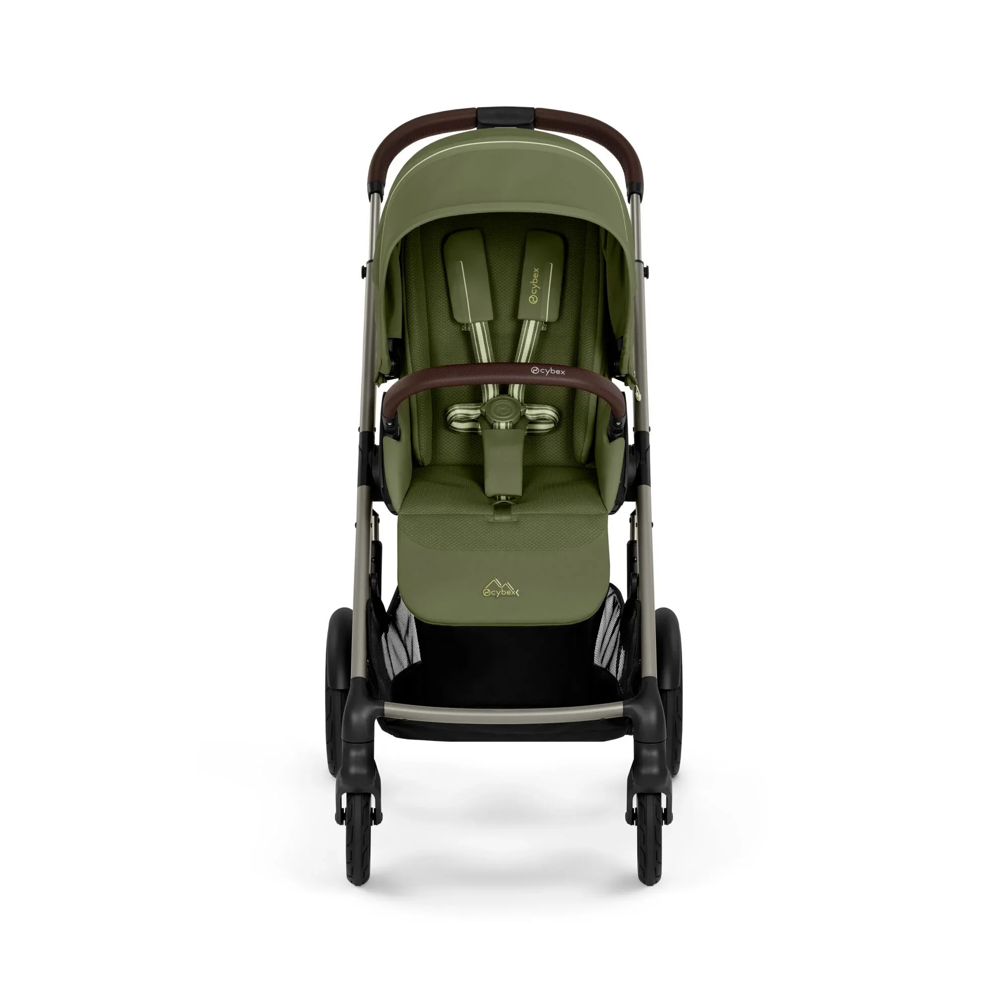 Cybex® Baby stroller Talos S LUX (0-22 kg) Moss Green (Taupe Frame) - Image 5