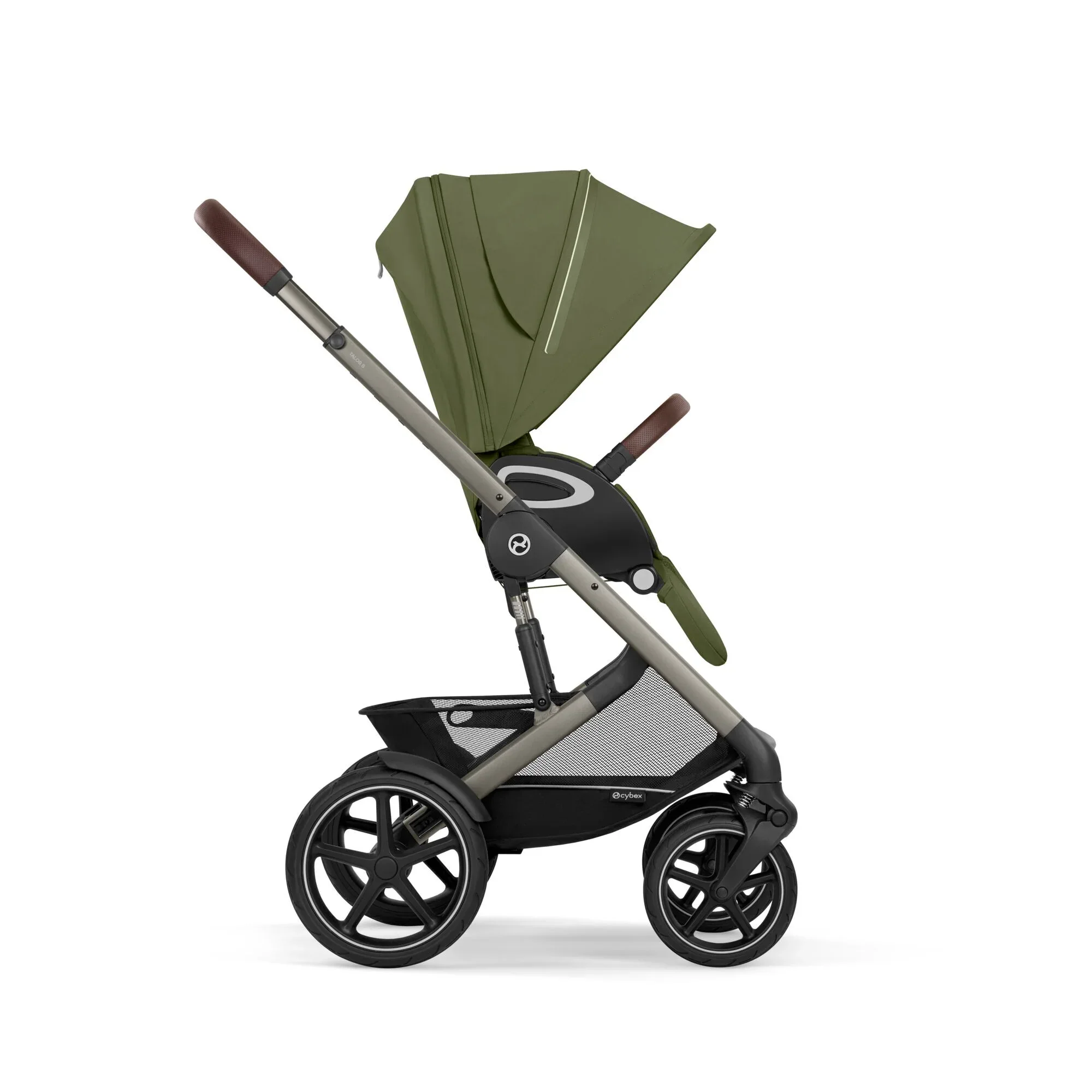 Cybex® Baby stroller Talos S LUX (0-22 kg) Moss Green (Taupe Frame) - Image 6