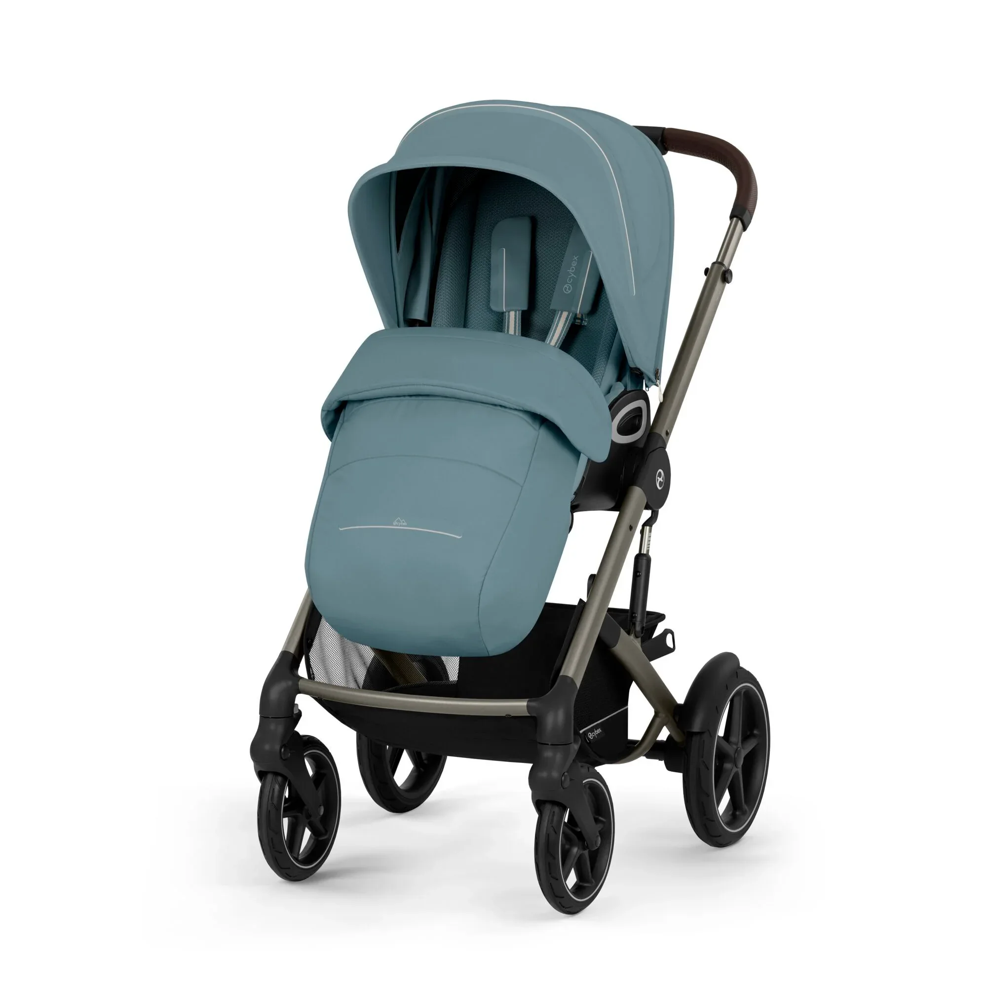 Cybex® Baby stroller Talos S LUX (0-22 kg) Stormy Blue (Taupe Frame) - Image 3
