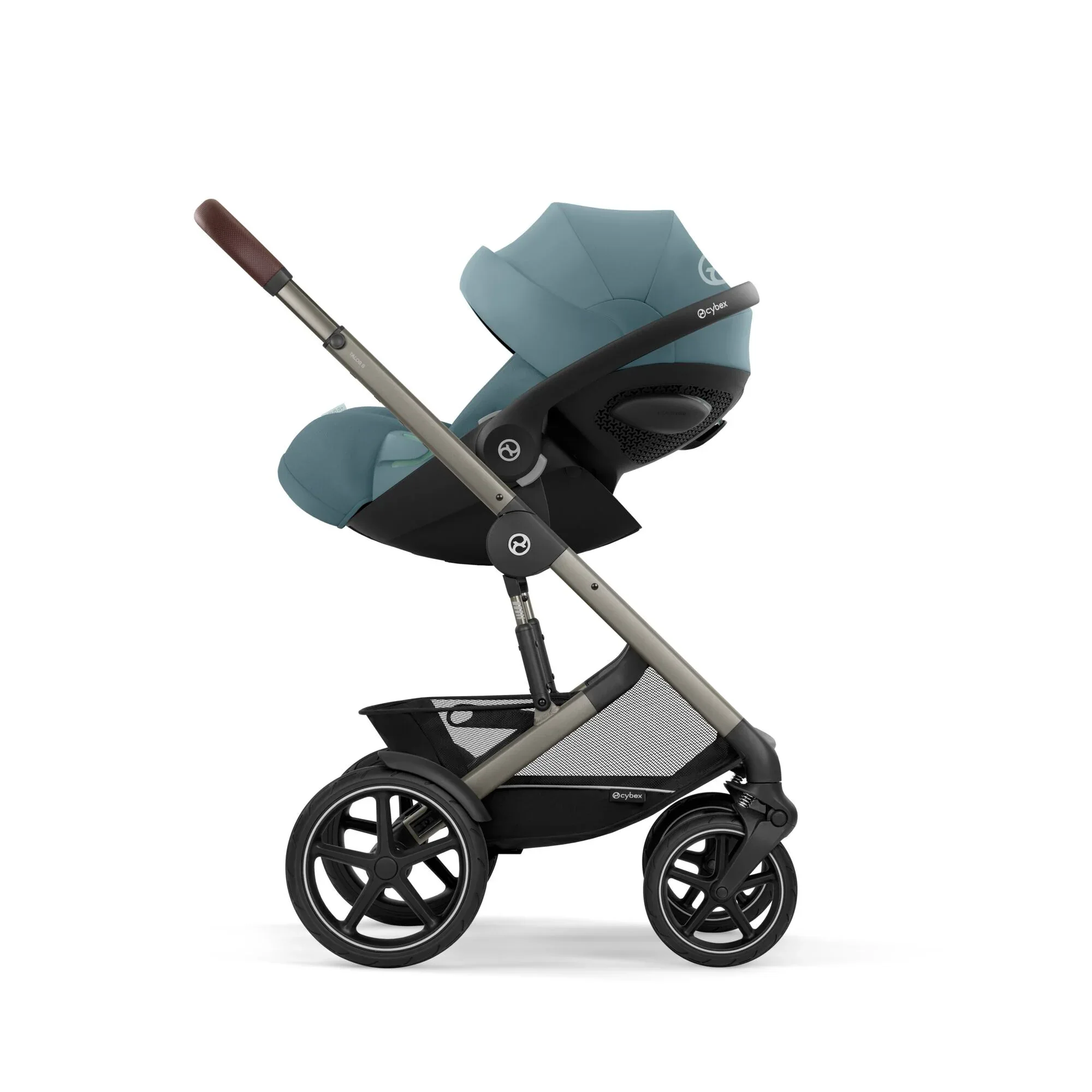 Cybex® Baby stroller Talos S LUX (0-22 kg) Stormy Blue (Taupe Frame) - Image 5