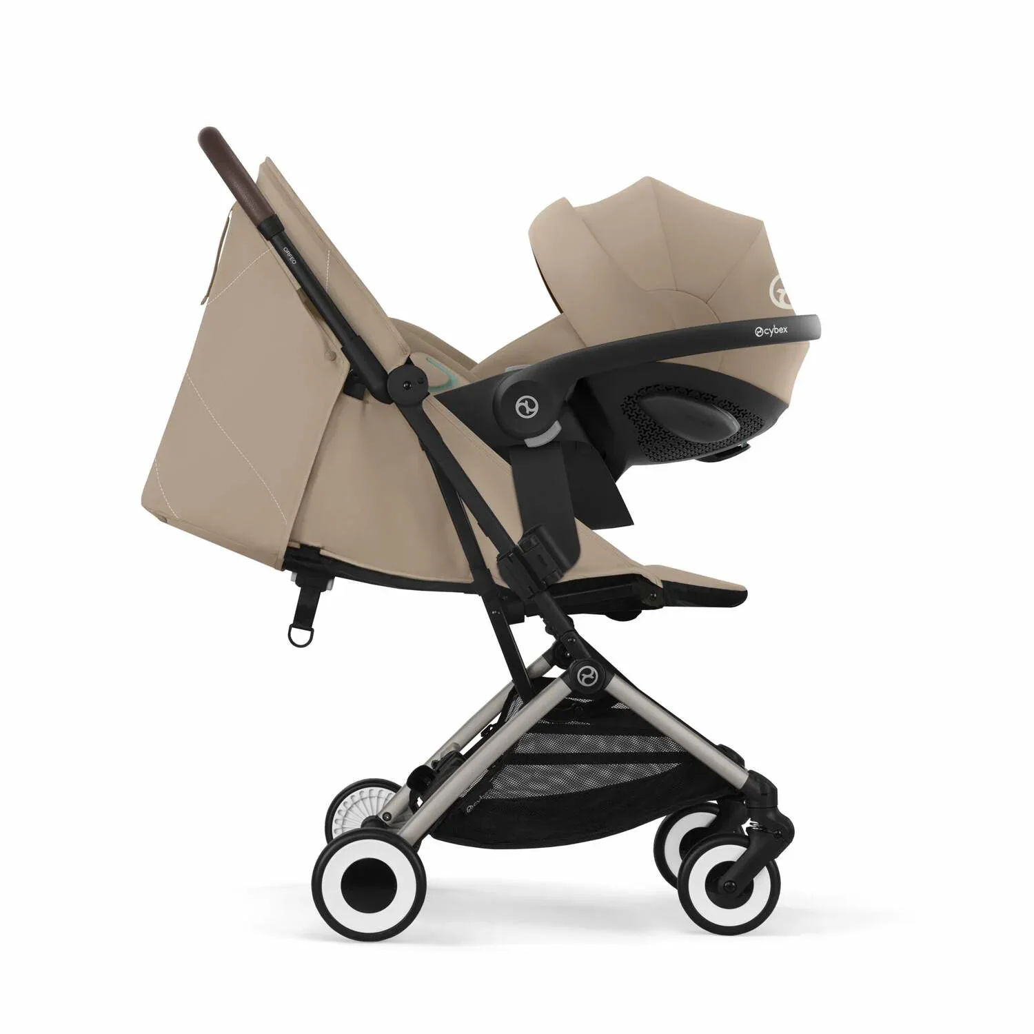 Cybex® Buggy Stroller Orfeo (0-22kg) Almond Beige (Taupe Frame) - Image 6