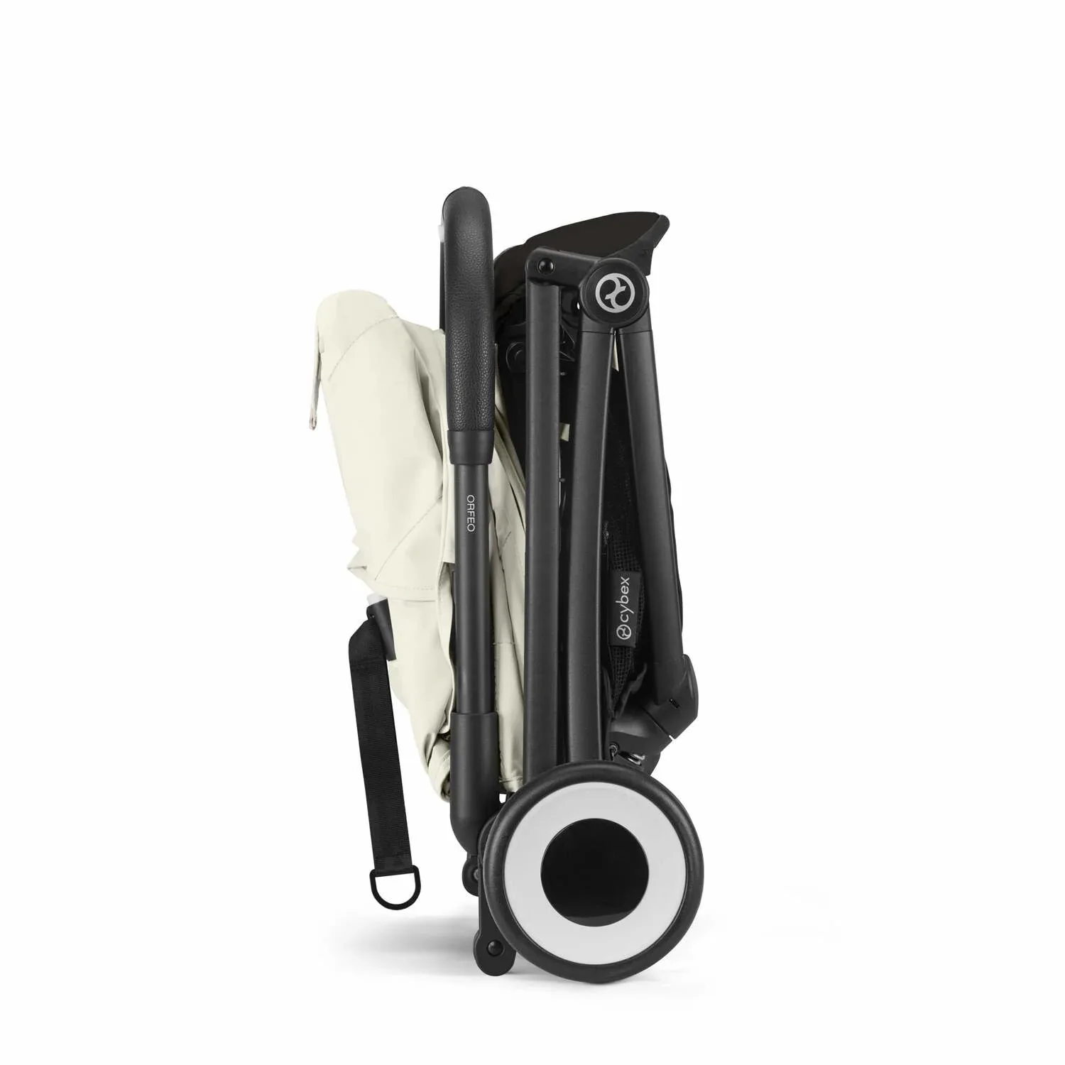 Cybex® Buggy Stroller Orfeo (0-22kg) Canvas White (Black Frame) - Image 2