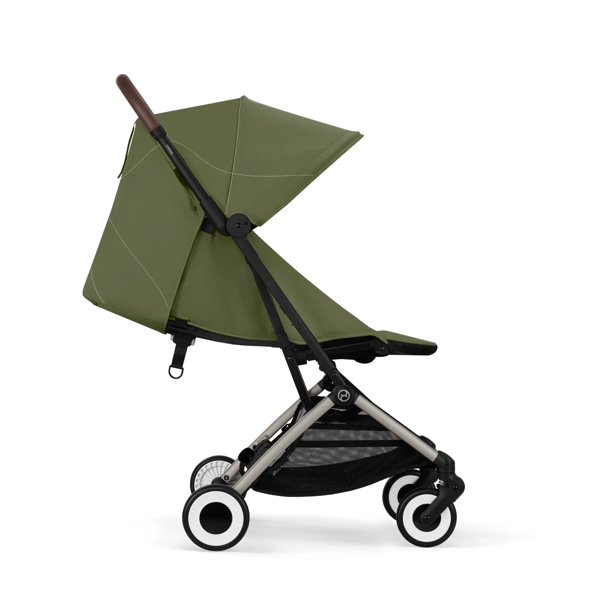 Cybex® Buggy Stroller Orfeo (0-22kg) Moss Green (Taupe Frame) - Image 3