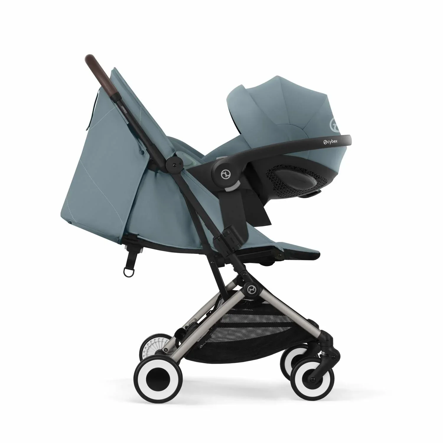 Cybex® Buggy Stroller Orfeo (0-22kg) Stormy Blue (Taupe Frame) - Image 5