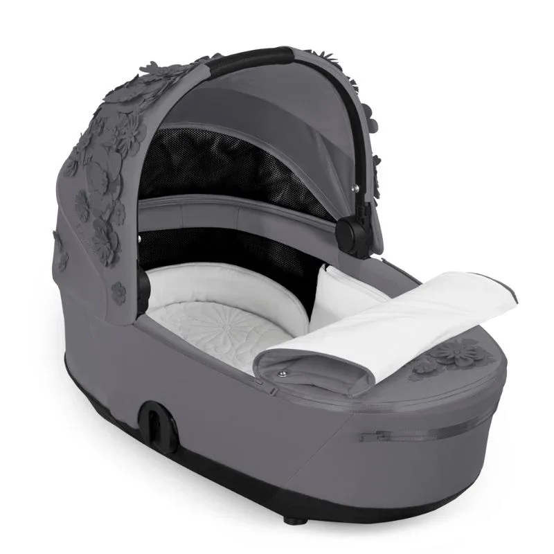 Cybex Fashion® Mios Lux Carry Cot Simply Flowers Dream Grey - Image 2