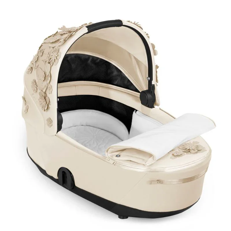 Cybex Fashion® Mios Lux Carry Cot Simply Flowers Nude Beige - Image 2