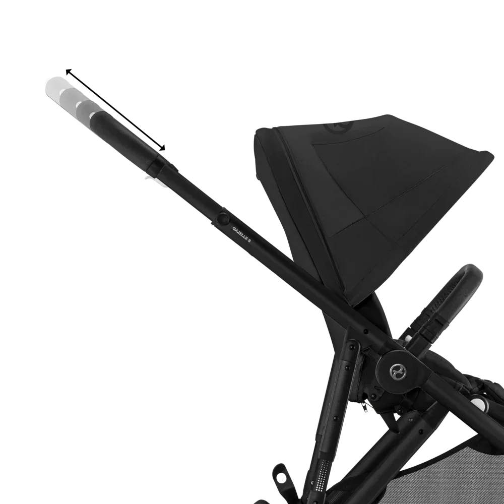 Cybex® Baby Stroller Gazelle™ S Moon Black (Black Frame) - Image 24