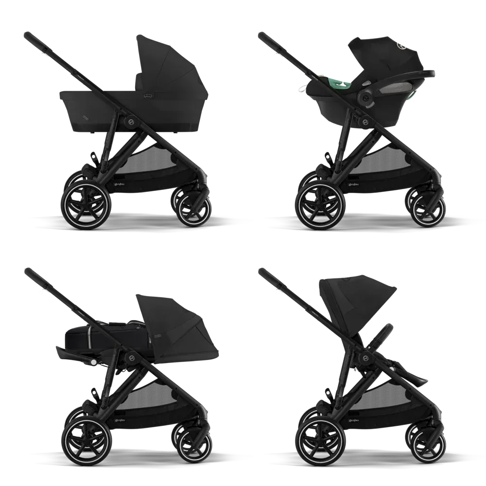 Cybex® Gazelle™ S 2-in-1 Stroller with Carry Cot Moon Black - Image 3