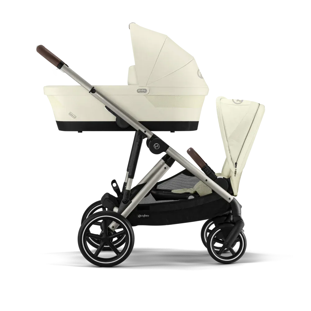 Cybex® Gazelle™ S 2-in-1 Stroller with Carry Cot Seashell Beige - Image 11