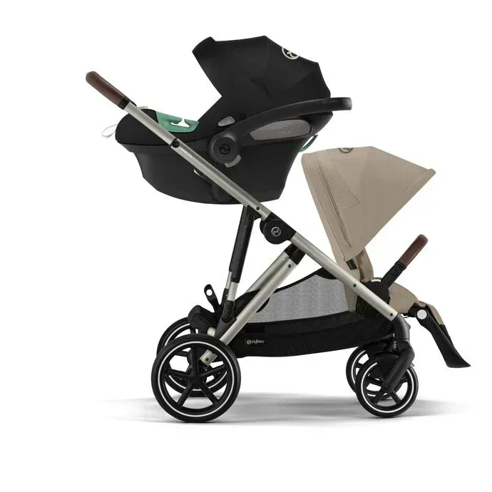 Cybex® Gazelle S 3-in-1 Stroller + Aton B2 i-Size Car Seat Almond Beige - Image 14