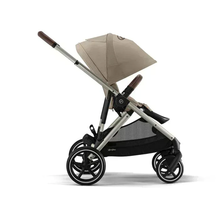Cybex® Gazelle S 3-in-1 Stroller + Aton B2 i-Size Car Seat Almond Beige - Image 8