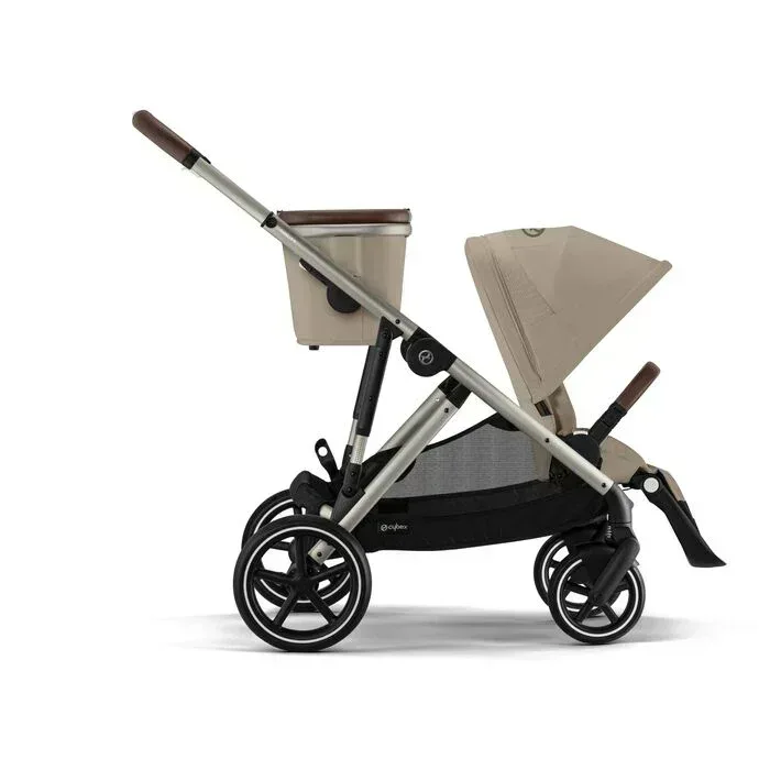 Cybex® Gazelle S 3-in-1 Stroller + Aton B2 i-Size Car Seat Almond Beige - Image 3