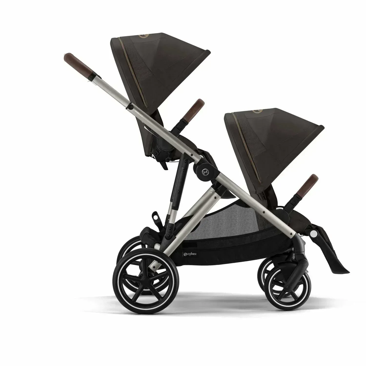 Cybex® Gazelle S 4-in-1 Stroller Set + Aton B2 Car Seat + Base One Isofix Chocolate Brown - Image 11