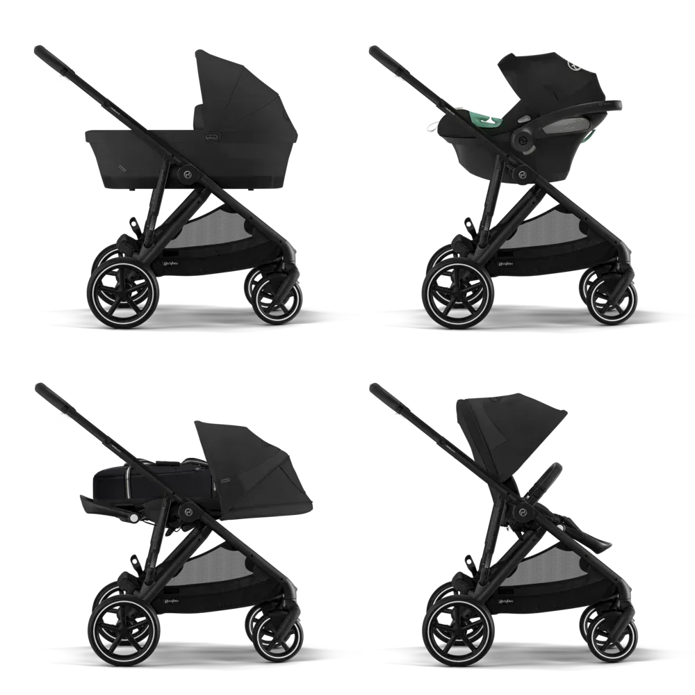 Cybex® Gazelle S 3-in-1 Stroller + Cloud G i-Size Car Seat Moon Black - Image 2