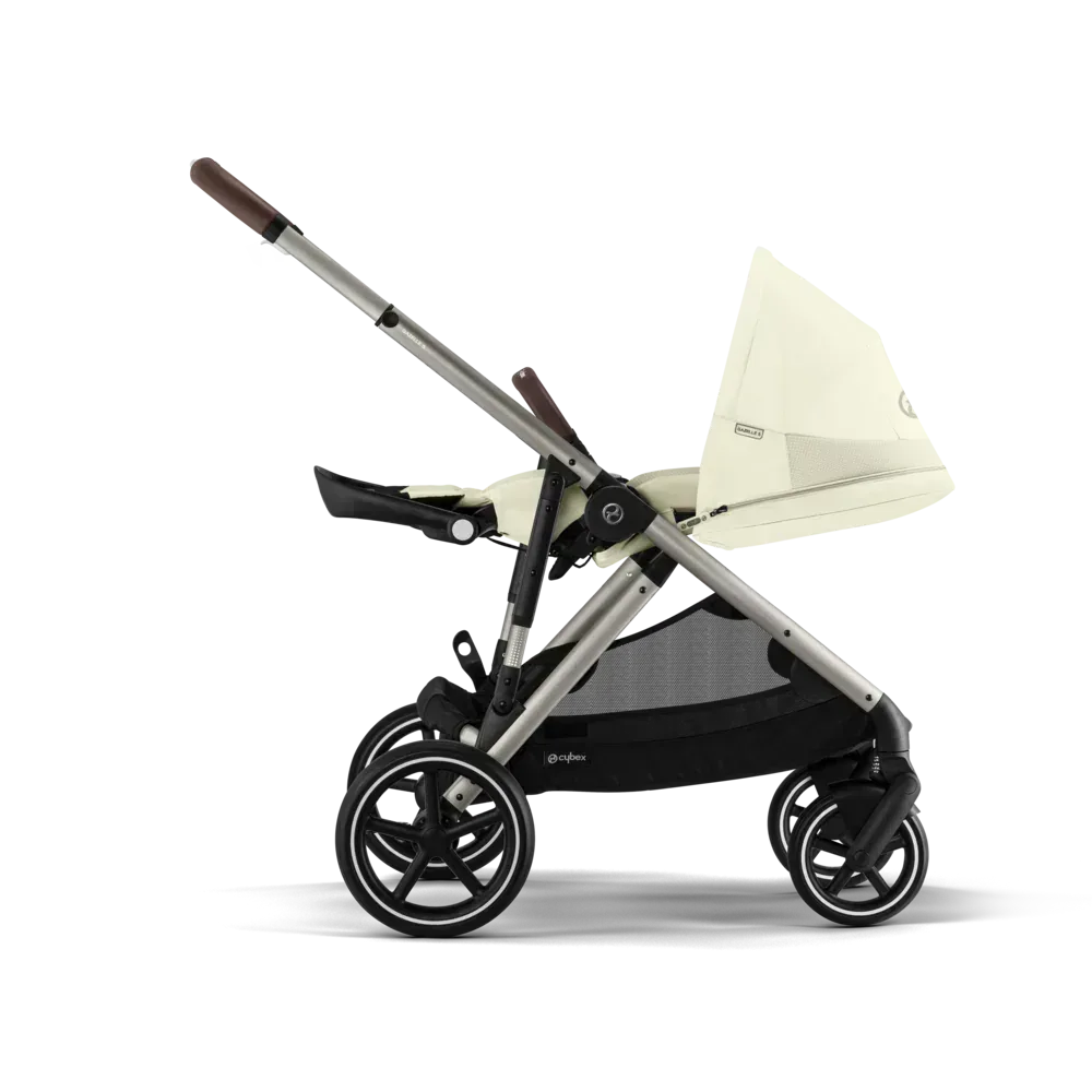 Cybex® Gazelle™ S 2-in-1 Stroller with Carry Cot Seashell Beige - Image 4
