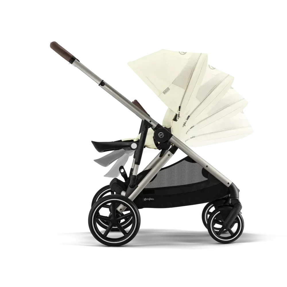 Cybex® Gazelle™ S 2-in-1 Stroller with Carry Cot Seashell Beige - Image 5