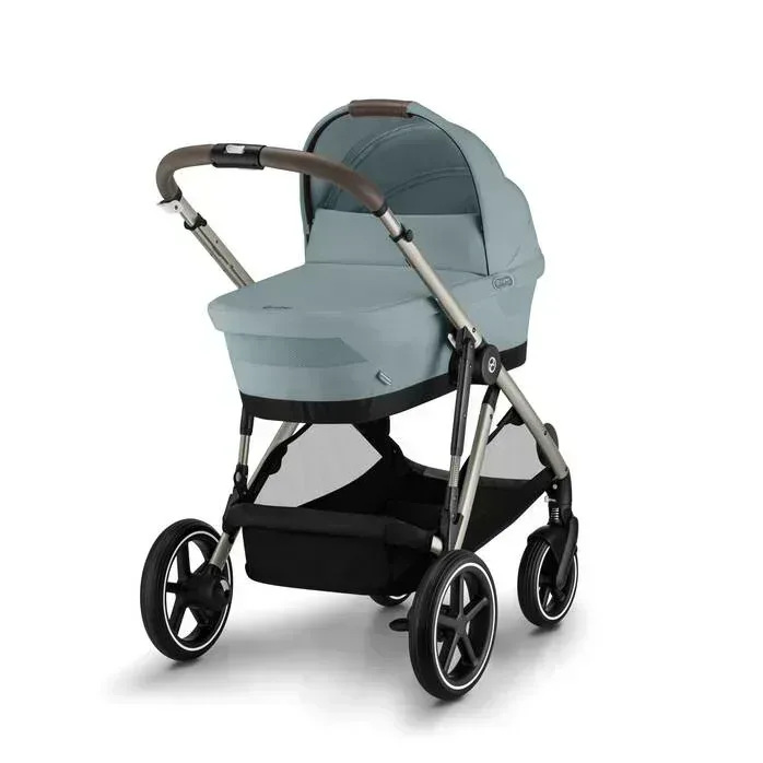 Cybex® Gazelle S 4-in-1 Stroller Set + Aton B2 Car Seat + Base One Isofix Stormy Blue - Image 14
