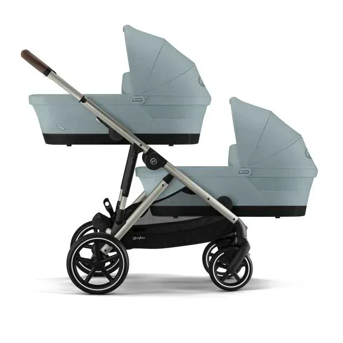 Cybex® Gazelle S 4-in-1 Stroller Set + Aton B2 Car Seat + Base One Isofix Stormy Blue - Image 15