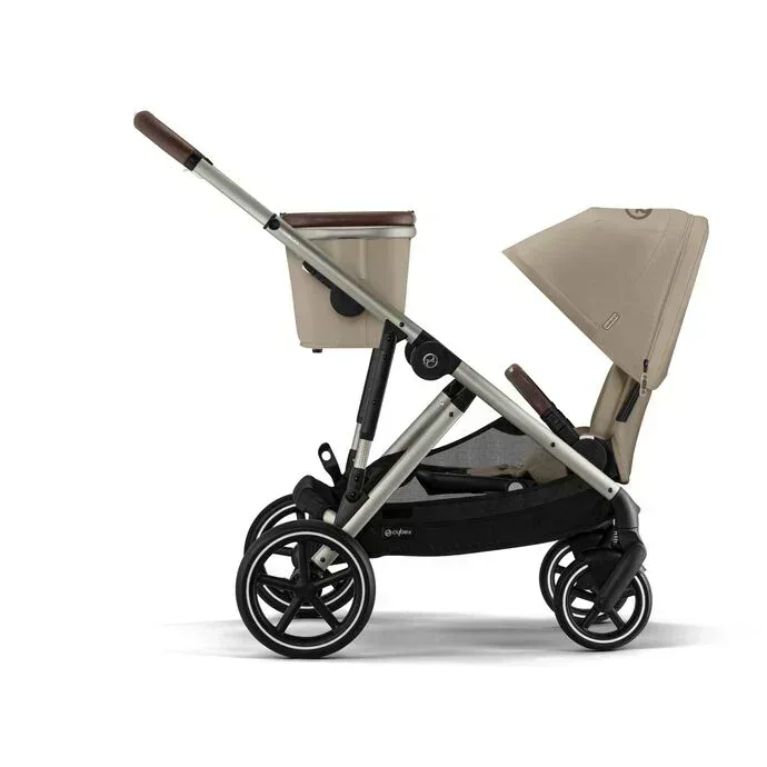 Cybex® Gazelle S 3-in-1 Stroller + Aton B2 i-Size Car Seat Almond Beige - Image 6