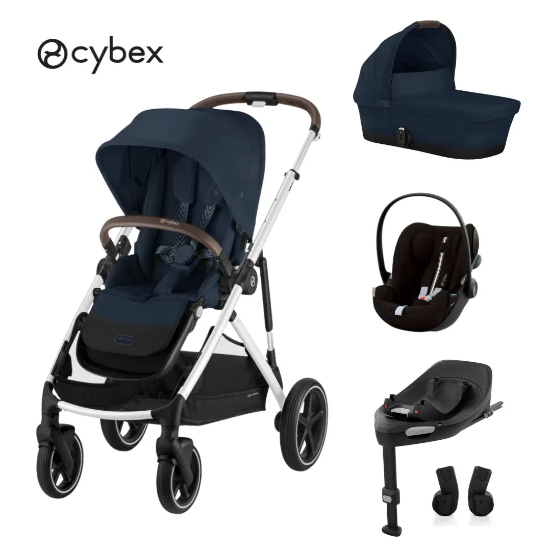 Cybex® Gazelle S 4-in-1 Stroller + Cloud G i-Size Car Seat + Isofix Base G Ocean Blue