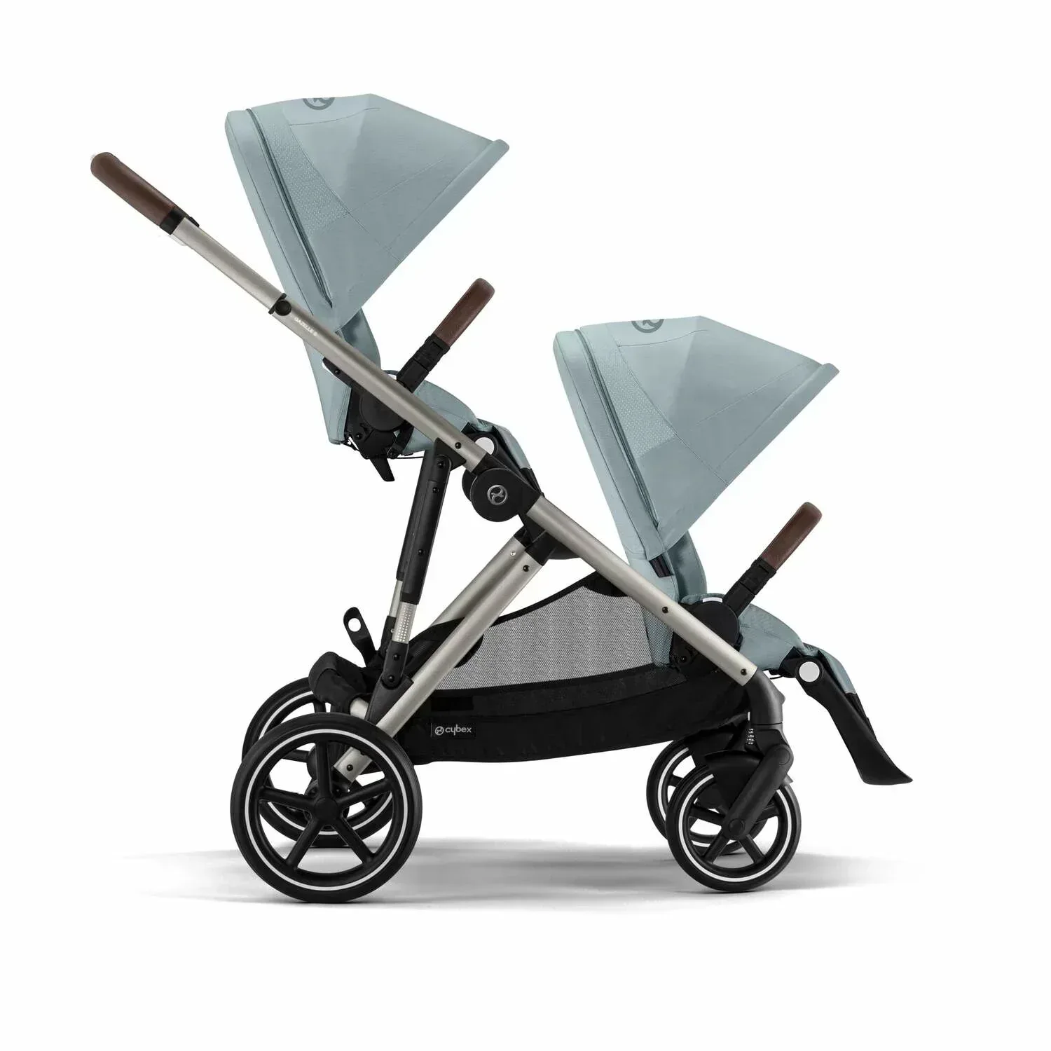 Cybex® Gazelle S 4-in-1 Stroller Set + Aton B2 Car Seat + Base One Isofix Stormy Blue - Image 10